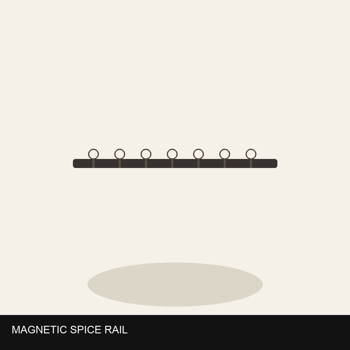 Magnetic Spice Rack (Wall / Fridge)